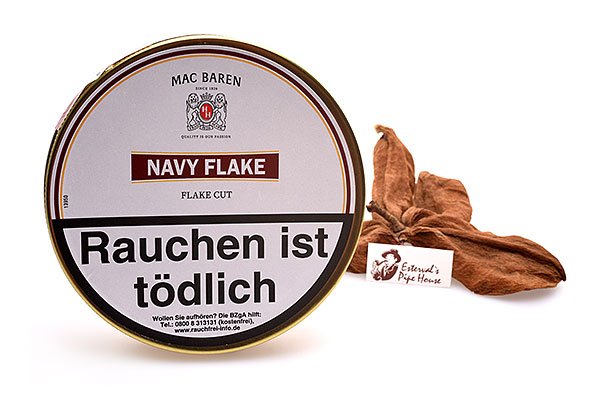 Mac Baren Navy Flake Pfeifentabak 50g Dose Mac Baren Navy Flake Pfeifentabak 50g Dose
